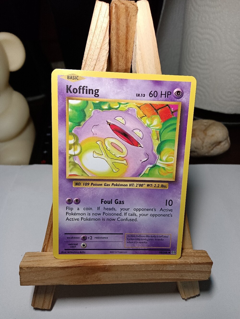 Koffing 50/108 XY Evolutions Uncommon Pokemon 2016 Edition